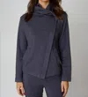 Buki Dakota Hoodie Sweatshirt Jacket In Charcoal Grey In Blue