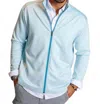Buki Destination Collection Full Zip Tech Jacket In Chambray Blue In Blue