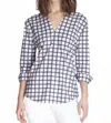 Buki Double Vee Shirt In White In Multi