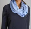 Buki Luxe Infinity Scarf In Chambray Blue In Blue