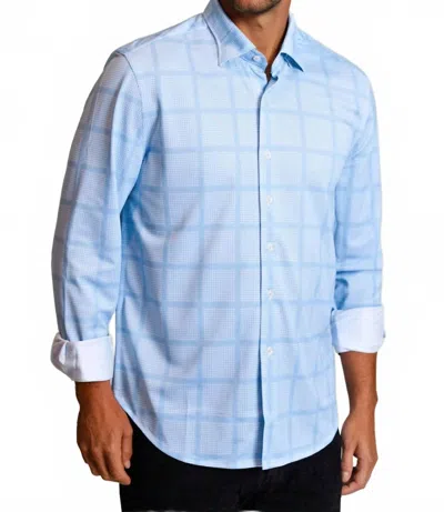 Buki Montauk Long Sleeve Tech Shirt In Cool Blue In Multi