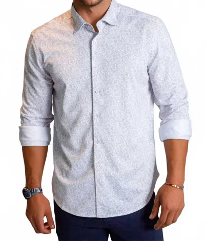 Buki Portofino Long Sleeve Tech Shirt In Light Grey In Purple