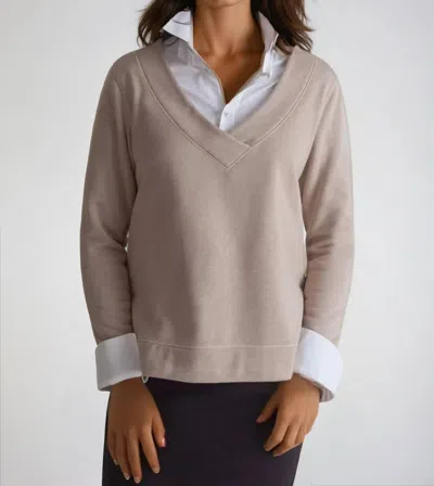 Buki Power Vee 'sweater' Sweatshirt In Camel In Nude