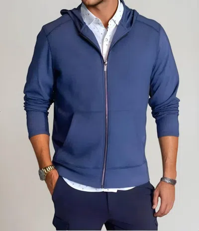 Buki Remix Full Zip Hoodie Sweatshirt In Tokyo Blue