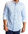 Buki Square Up Long Sleeve Tech Shirt In Cool Blue In Blue