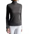 Buki Take-out Turtleneck Shirt In Charcoal Grey In Black