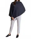 Buki Tech Poncho In Charcoal Grey In Blue