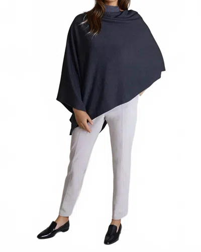 Buki Tech Poncho In Charcoal Grey In Blue