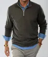 Buki Voey Quarter Zip Sweatshirt In Charcoal Grey In Gray