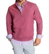 Buki Voey Quarter Zip Sweatshirt In Wine In Pink