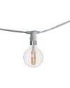 Bulbrite 25ft White String Light Kit With Clear G16 Led Light Bulbs, 1pk In White