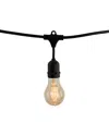 Bulbrite 48ft String Light Kit With Nostalgic Loop Filament A19 Light Bulbs In Black