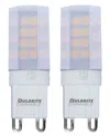 Bulbrite Pack Of 2-4.5 Watt Dimmable Frost Mini T4 Bi-pin G9 Led Bulb,340 Lumens