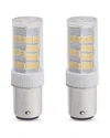 Bulbrite Pack Of 2-led Mini T4 Double-contact Bayonet Base (ba15d) Light Bulb, 35 Watt