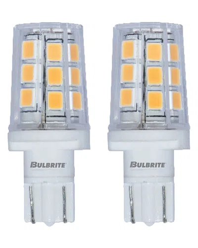 Bulbrite Pack Of 2-led Mini T3 Wedge Base Light Bulb 20 Watt In White