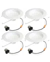 Bulbrite Pack Of (4) 14 Watt Adjustable 5/6in Integrated Led Recessed Downlight