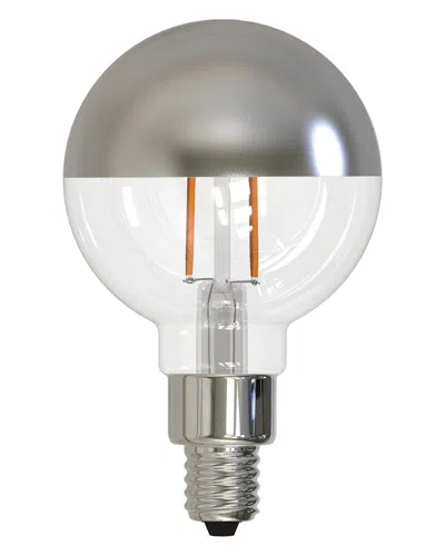 Bulbrite Pack Of 4-2.5 Watt Half Mirror Filament G16 Candelabra (e12)led Bulb