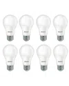 Bulbrite Pack Of 8-a19 60watt Equivalent Frost Medium(e26)base Light Bulb,5000k