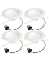 Bulbrite Pack Of(4)14 Watt Adjustable 5/6in Integrated Led Recessed Downlight