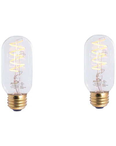 Bulbrite Set Of 2 Led 4w Dimmable Light Bulbs In Gold