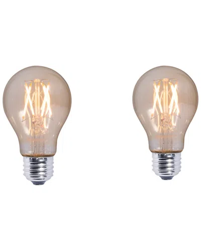 Bulbrite Set Of 2 Led 5w Dimmable Light Bulbs In Transparent