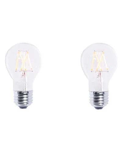 Bulbrite Set Of 2 Led 5w Dimmable Light Bulbs In Transparent