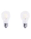 Bulbrite Set Of 2 Led 5w Dimmable Light Bulbs