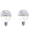 Bulbrite Set Of 2 Led 5w Dimmable Light Bulbs
