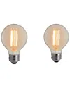 Bulbrite Set Of 2 Led 5w Dimmable Light Bulbs