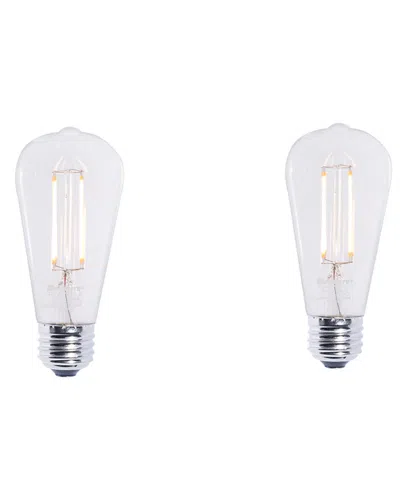 Bulbrite Set Of 2 Led 7w Dimmable Light Bulbs In Transparent