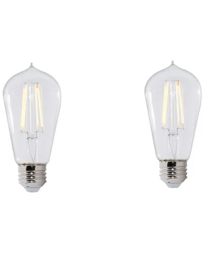 Bulbrite Set Of 2 Led 7w Dimmable Light Bulbs In Transparent