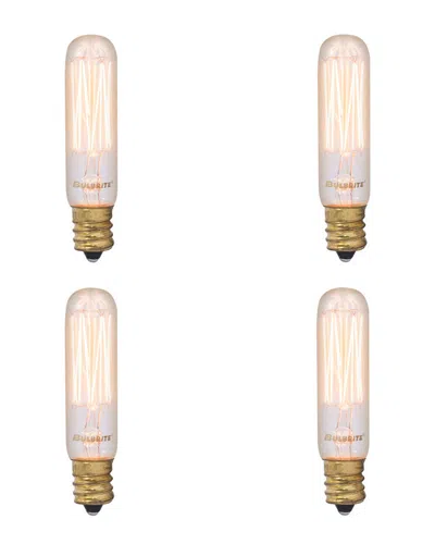 Bulbrite Set Of 4 Incandescent Nostalgic Bulbs In Gold