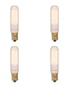 Bulbrite Set Of 4 Incandescent Nostalgic Bulbs