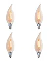 Bulbrite Set Of 4 Led 2.5w Dimmable Light Bulbs