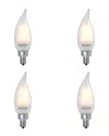 Bulbrite Set Of 4 Led 4.5w Dimmable Light Bulbs