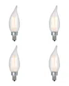 Bulbrite Set Of 4 Led 4.5w Dimmable Light Bulbs
