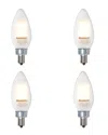 Bulbrite Set Of 4 Led 4.5w Dimmable Light Bulbs