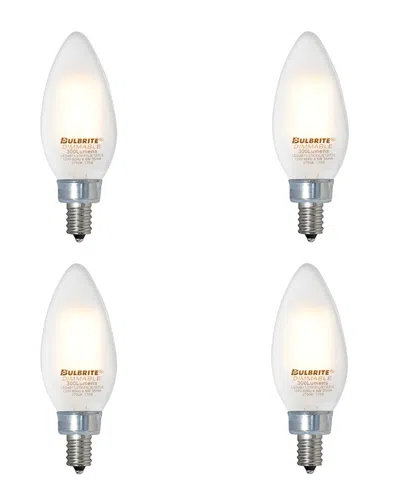 Bulbrite Set Of 4 Led 4.5w Dimmable Light Bulbs