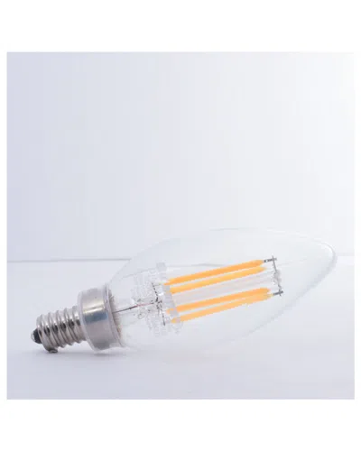 Bulbrite Set Of 4 Led 4.5w Dimming Light Bulbs In Silver