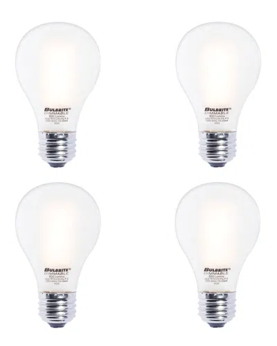 Bulbrite Set Of 4 Led 7w Dimmable Light Bulbs In White