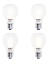 Bulbrite Set Of 4 Led 7w Dimmable Light Bulbs