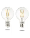 Bulbrite Solana 2-pack Wifi Connected Edison Filament Led Smart Light Bulb