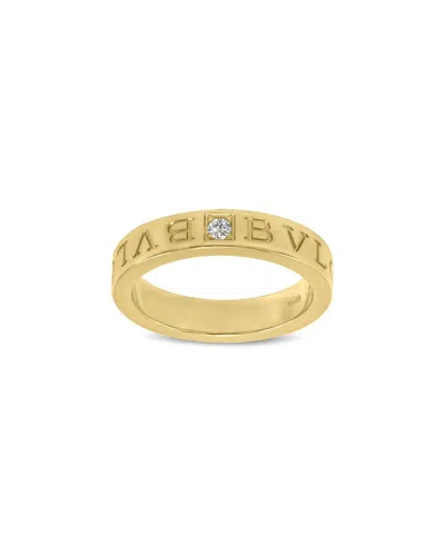 Bulgari 18k 0.01 Ct. Tw. Diamond Ring In Multi