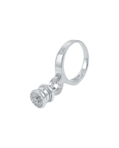 Bulgari 18k 0.05 Ct. Tw. Diamond Ring In Silver