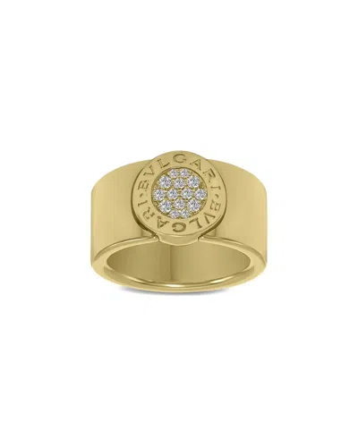Bulgari 18k 0.08 Ct. Tw. Diamond Ring In Silver