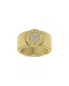 Bulgari 18k 0.08 Ct. Tw. Diamond Ring In Silver