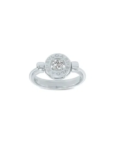 Bulgari 18k 0.10 Ct. Tw. Diamond Ring In Silver