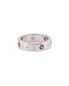 Bulgari 18k 0.15 Ct. Tw. Diamond & Amethyst Ring In Multi