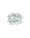Bulgari 18k 0.20 Ct. Tw. Diamond Ring In Silver