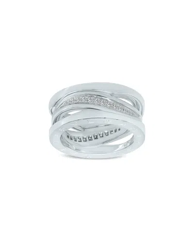 Bulgari 18k 0.20 Ct. Tw. Diamond Ring In Metallic